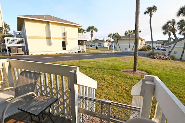 balcony featuring a residential view