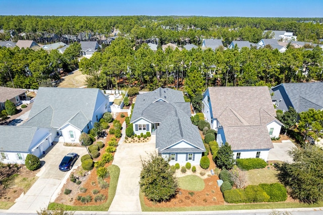 drone / aerial view with a residential view