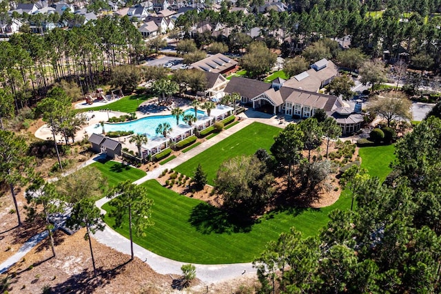 bird's eye view featuring a residential view