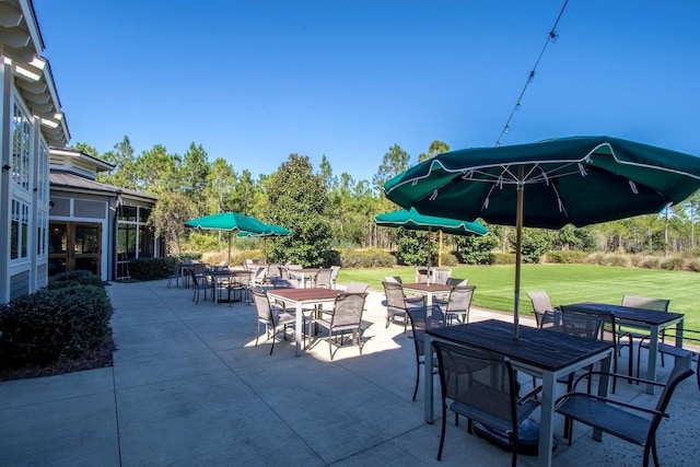 view of patio / terrace with outdoor dining area