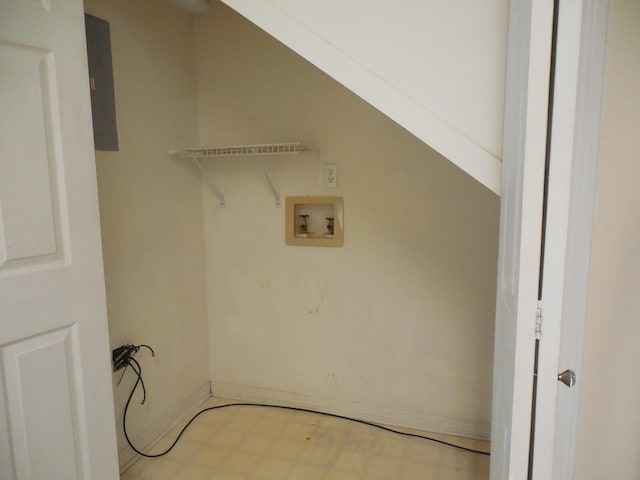 946 Ashley Ln Unit C, Fort Walton Beach, FL 32547 - laundry room featuring hookup for a washing machine and electric panel