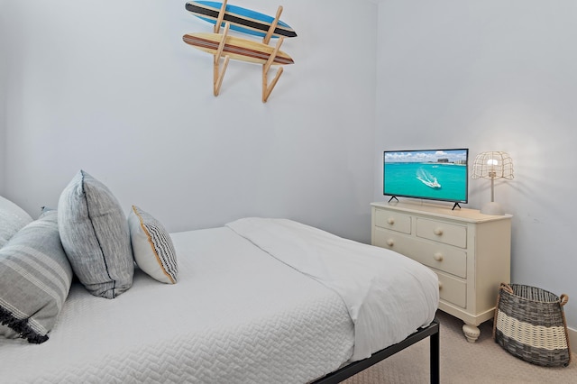 bedroom featuring carpet flooring