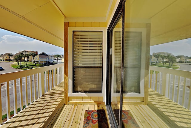 balcony featuring a residential view