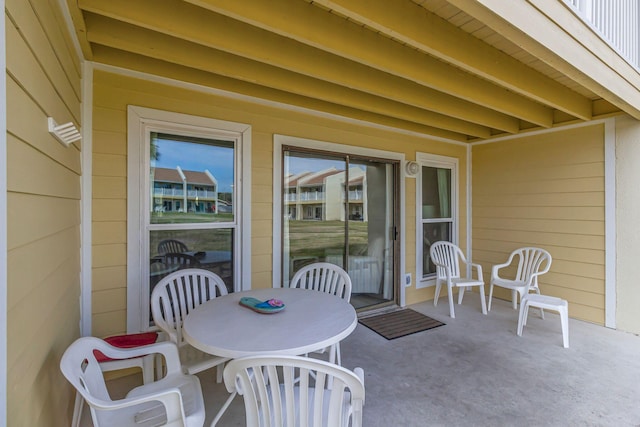 view of patio / terrace with outdoor dining area