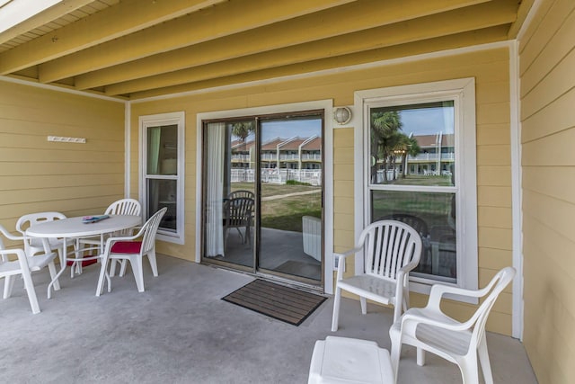 view of patio / terrace with outdoor dining area