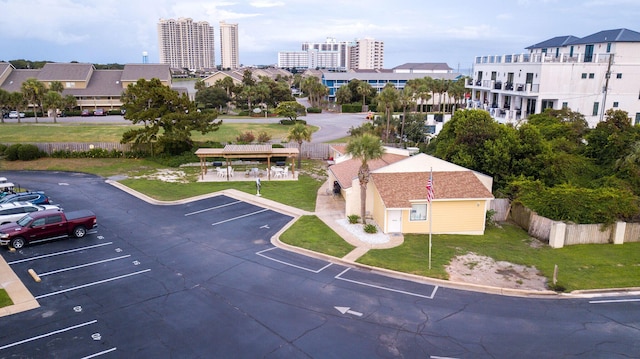 bird's eye view featuring a view of city