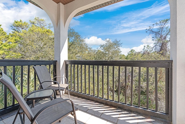 view of balcony