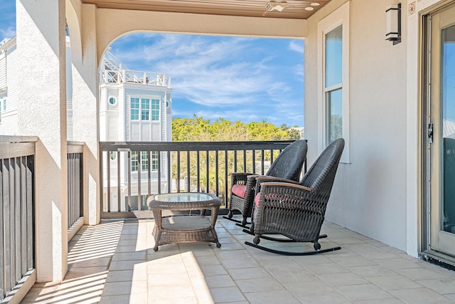 view of balcony