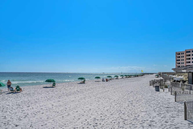 water view featuring a view of the beach