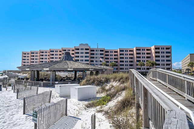 exterior space with a gazebo