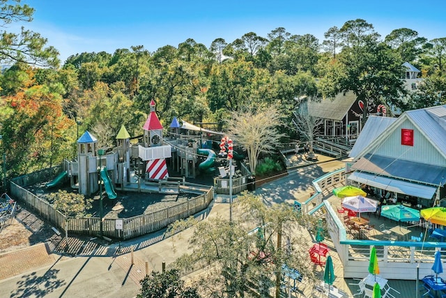 exterior space featuring playground community