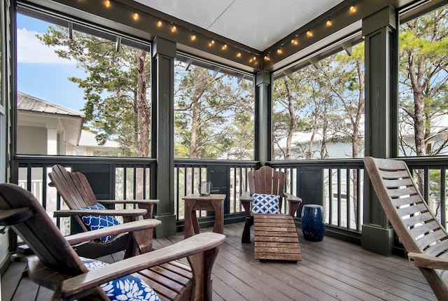 view of sunroom