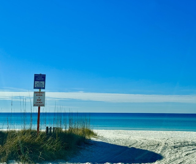 water view with a beach view