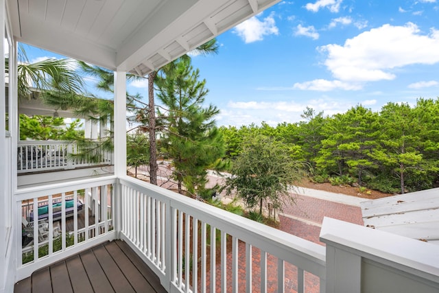 view of balcony