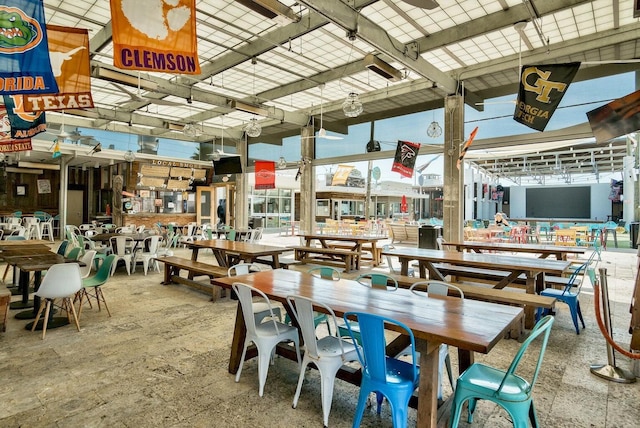 view of dining area