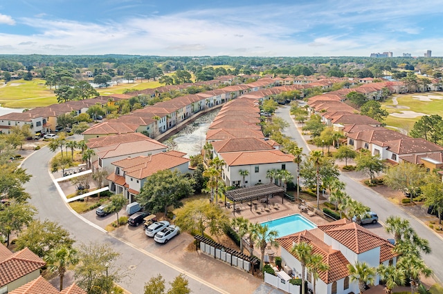 birds eye view of property featuring a residential view