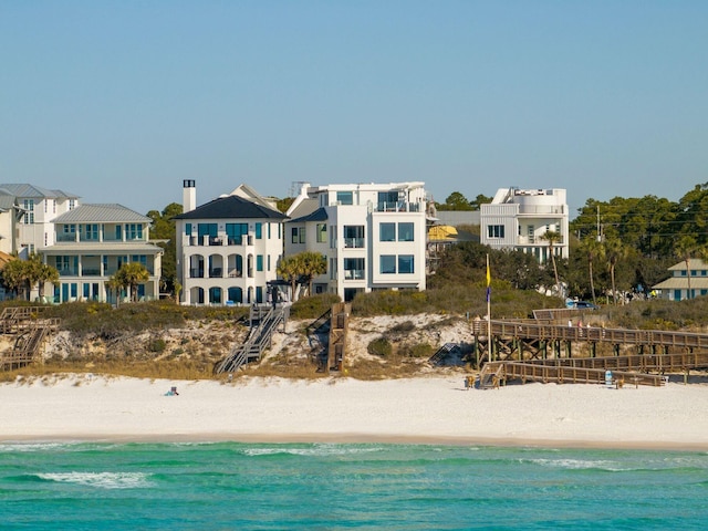 water view with a beach view