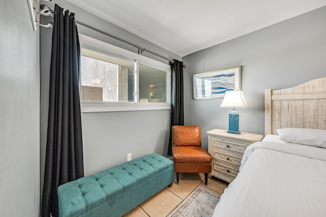 view of tiled bedroom