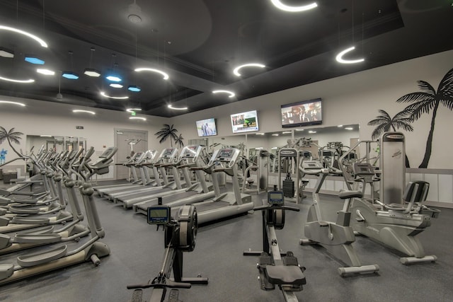 view of exercise room