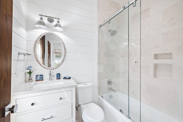 35 Tupelo St, Santa Rosa Beach, FL 32459 - full bath with vanity, bath / shower combo with glass door, and toilet
