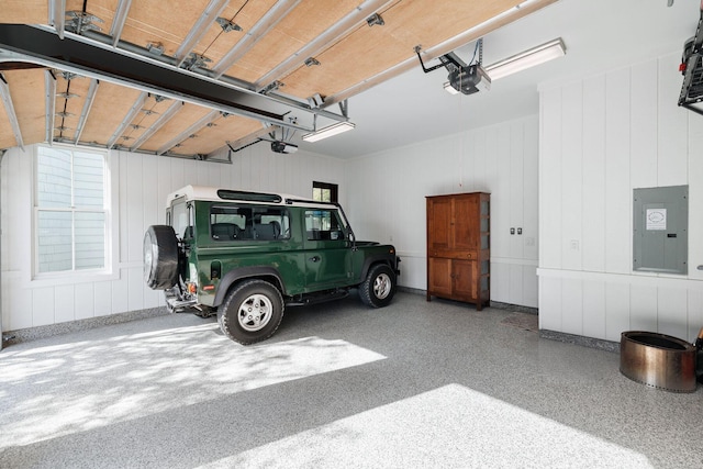 35 Tupelo St, Santa Rosa Beach, FL 32459 - garage featuring a garage door opener and electric panel