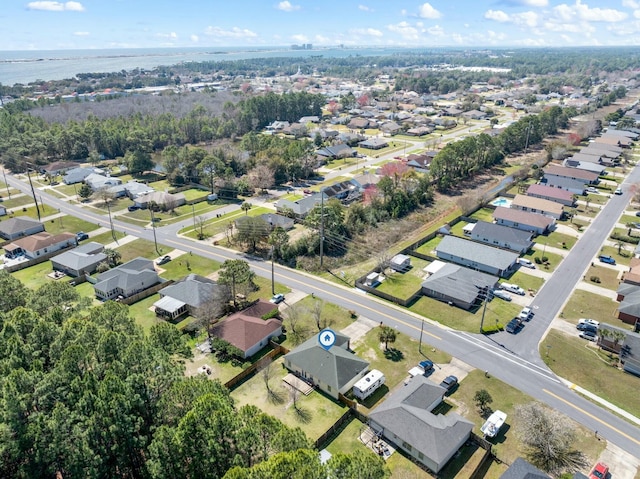 birds eye view of property featuring a residential view