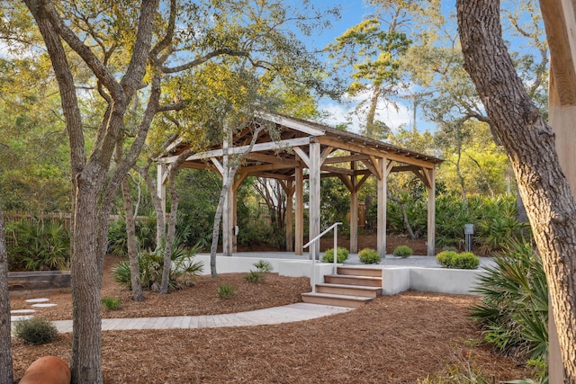 view of home's community featuring a gazebo