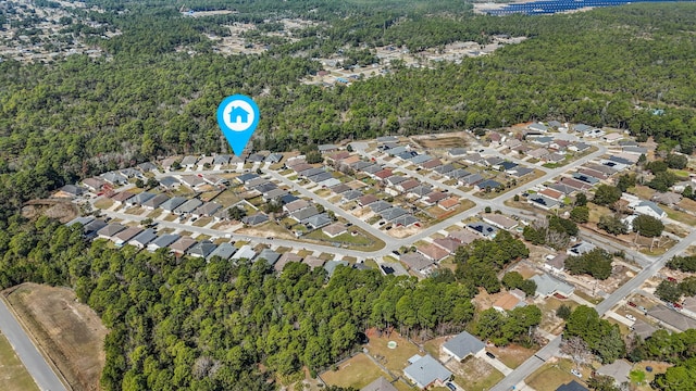 drone / aerial view featuring a residential view