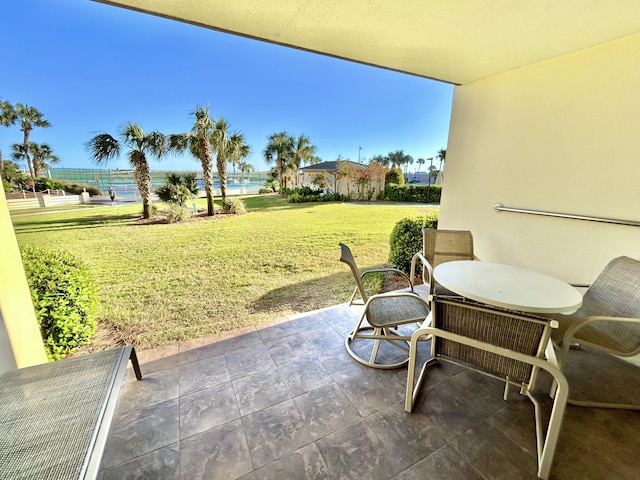 view of patio / terrace featuring outdoor dining space