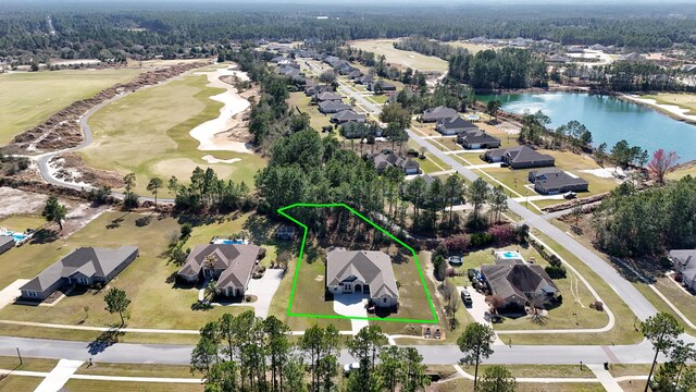 279 Tournament Ln, Freeport, FL 32439 - aerial view featuring a water view and a residential view