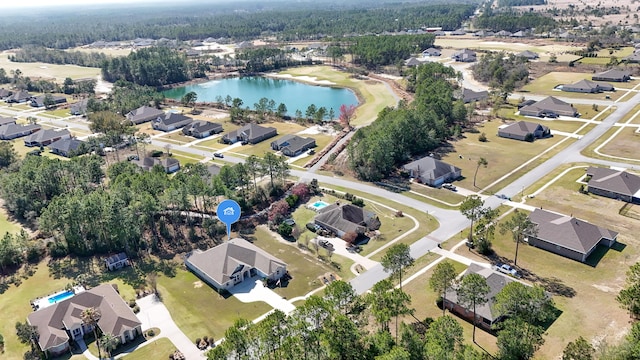 279 Tournament Ln, Freeport, FL 32439 - birds eye view of property featuring a residential view and a water view