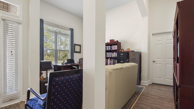279 Tournament Ln, Freeport, FL 32439 - office space with dark wood-type flooring and baseboards