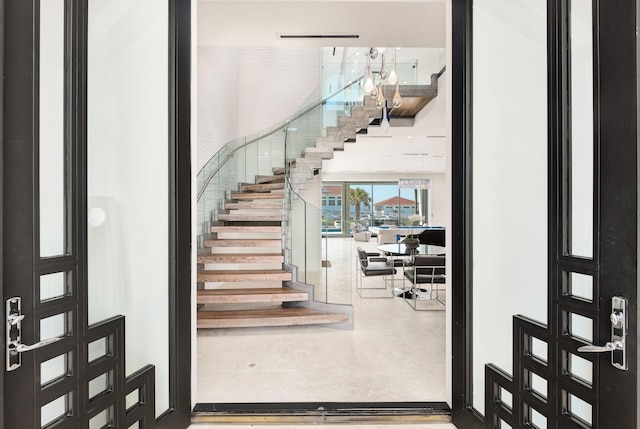 entrance foyer featuring stairs