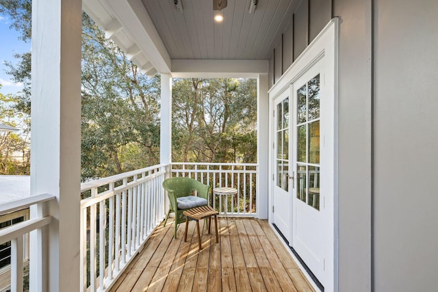 view of balcony