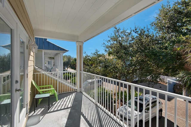 view of balcony