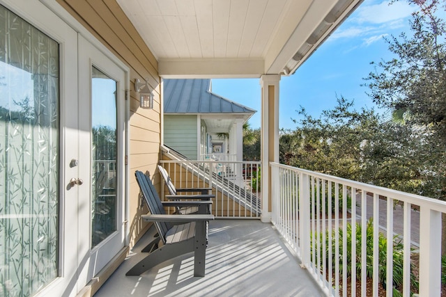 view of balcony