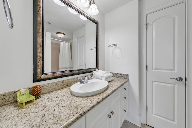 full bathroom with vanity