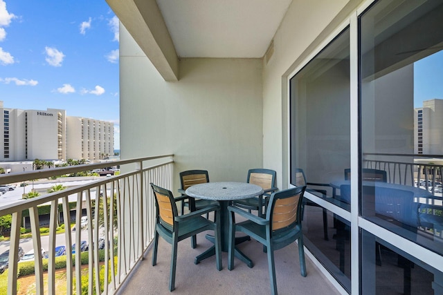 view of balcony