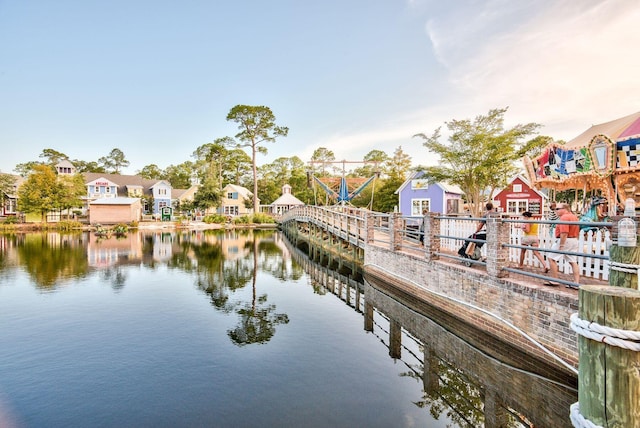 water view featuring a residential view