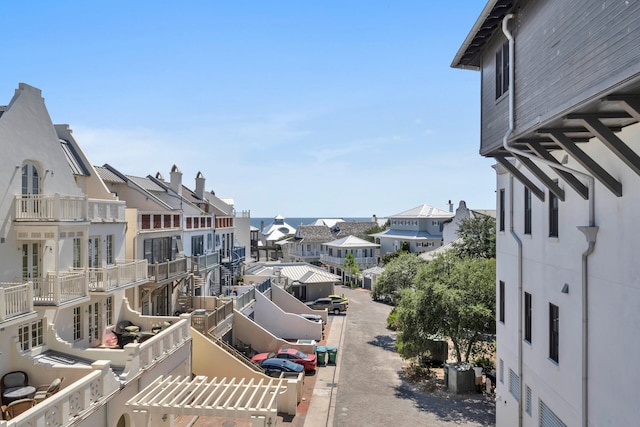 view of street with a residential view