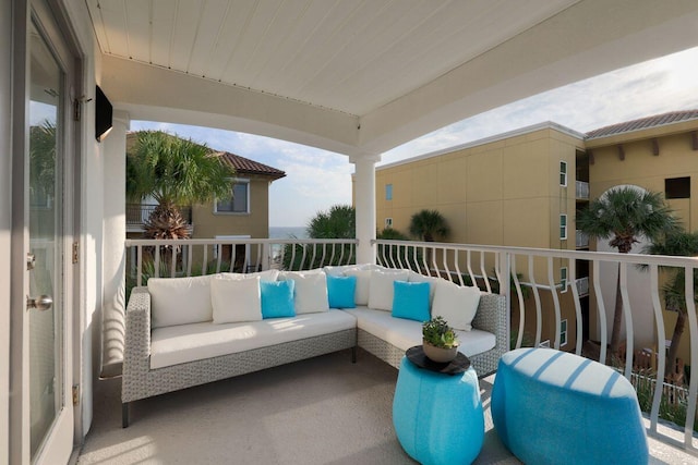 balcony with outdoor lounge area