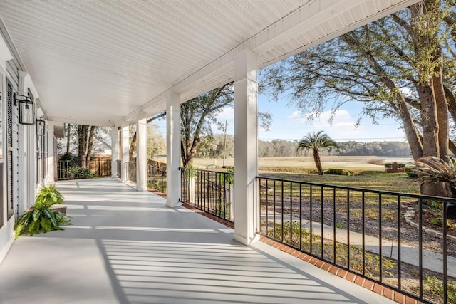 view of patio / terrace featuring covered porch