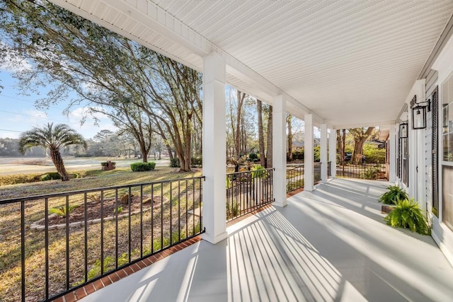 view of patio with covered porch