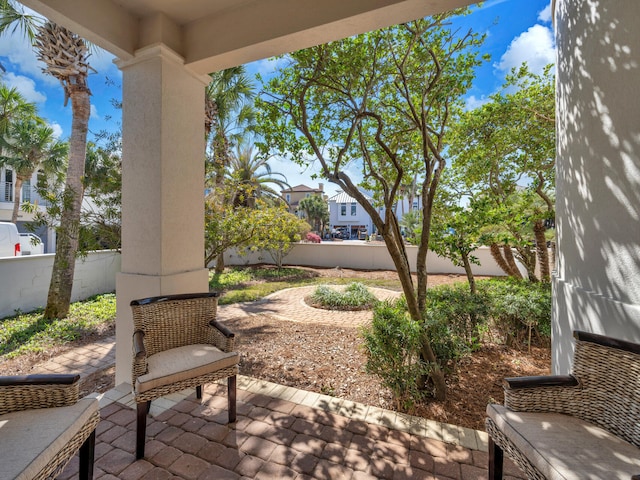 view of patio / terrace with fence