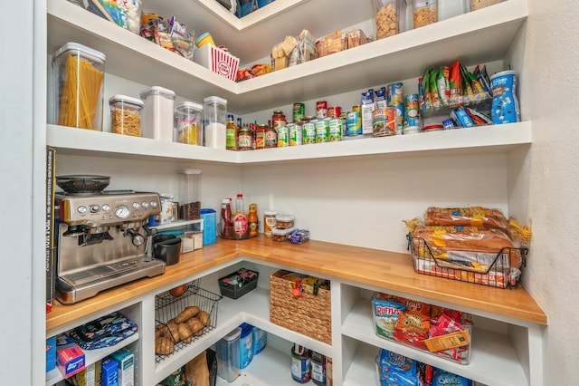 view of pantry