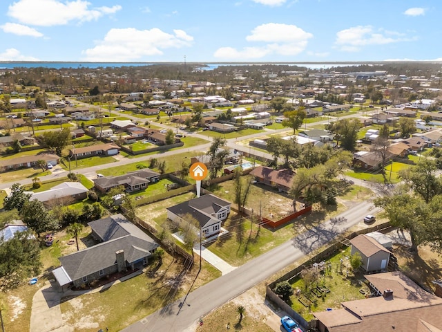 drone / aerial view featuring a residential view