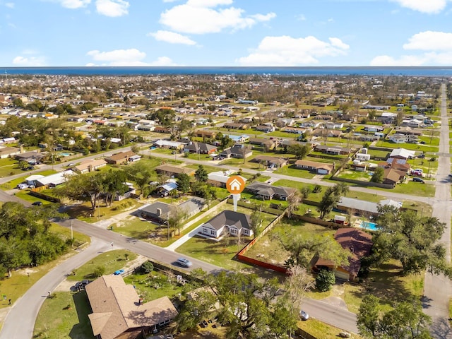 bird's eye view with a residential view