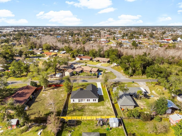 bird's eye view featuring a residential view