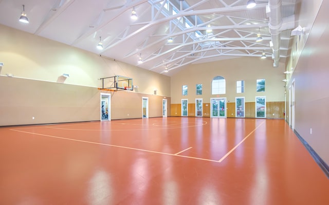 view of sport court featuring community basketball court