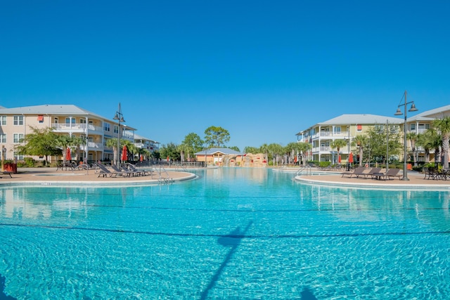 view of pool with a patio